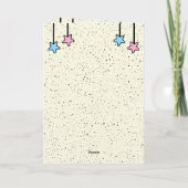 Special Sister giraffe kids blue birthday カード (裏面)