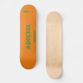 SPECIAL Skateboard orange スケートボード (正面)
