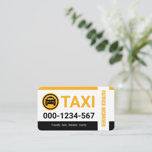 Special Taxi Borders Cab Service 名刺 (スタンド正面)