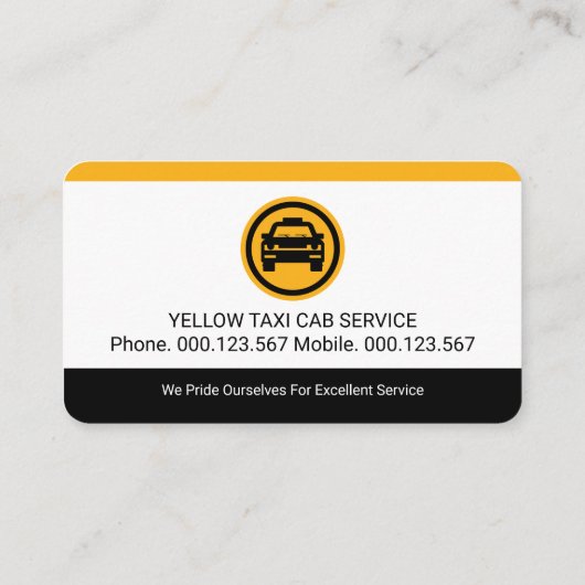 Special Taxi Borders Cab Service 名刺 (裏面)