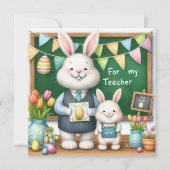 Special Teacher Happy Easter Holiday Card シーズンカード (正面)