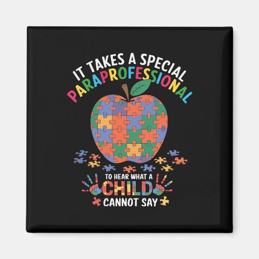 Special Teacher To Hear Child Cant Autism Awarenes マグネット (正面)