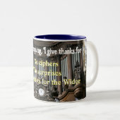 Special thanksgiving mug for organists ツートーンマグカップ (正面右)