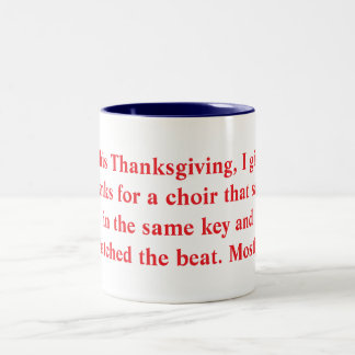 Special thanksgiving mug for organists ツートーンマグカップ