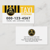 Special Vertical Black Taxi Stripes 名刺 (正面/裏面)