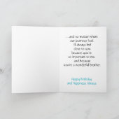 Special Wishes Brother – センチメンタル ゴールド スペックル カード (内部)