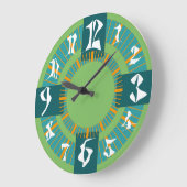 SPECIAL YOUNG NUMBERS LEX by Masanser  ラージ壁時計 (傾斜)