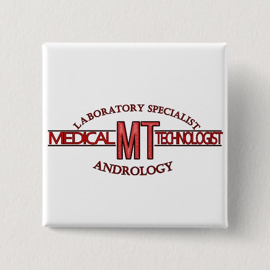 SPECIALIST LAB MTアンドロロジー医療技術者 缶バッジ (正面)