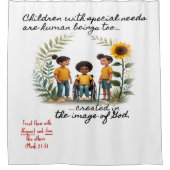 SpecialNeedsシャワーカーテンを持つ子供たちを促進する シャワーカーテン (正面)