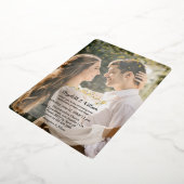 Special's 結婚 Two Photos Foil招待状 箔招待状 (回転した状態)