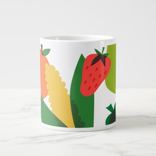 Specialty Mug fruits et légumes  ジャンボコーヒーマグカップ (正面)