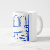 Specialty Mug logo sardines pour cafe ジャンボコーヒーマグカップ (正面右)
