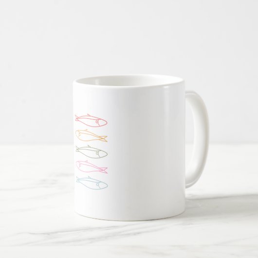 Specialty Mug logo sardines pour cafés  コーヒーマグカップ (正面右)
