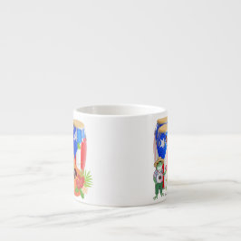 Specialty Mug - Puerto Rican Cultural Expresso Mug エスプレッソカップ