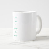 Specialty Mug that will lift your thoughts ジャンボコーヒーマグカップ (正面右)