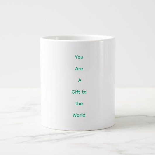 Specialty Mug that will lift your thoughts ジャンボコーヒーマグカップ (正面)