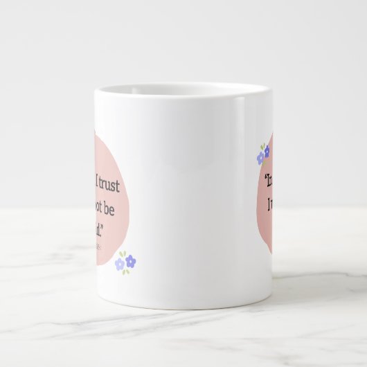 Specialty Mug with Bible verse ジャンボコーヒーマグカップ (正面)