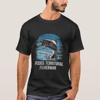 Species Territorial Fisher Introvert Fishing Antis Tシャツ