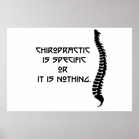 Specific Chiropractic Poster Print. Many Options! ポスター (正面)