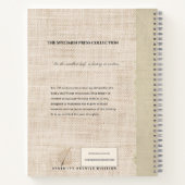 Specimen Press Vol. 3: Bodhi Skeleton Linen-Look ノートブック (裏面)