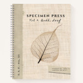 Specimen Press Vol. 3: Bodhi Skeleton Linen-Look ノートブック (正面)