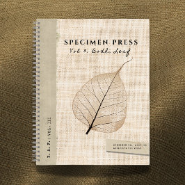 Specimen Press Vol. 3: Bodhi Skeleton Linen-Look ノートブック