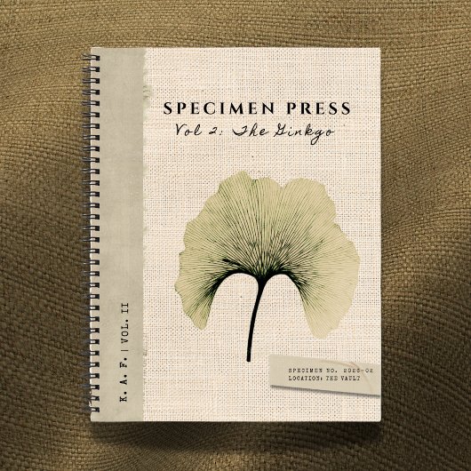 Specimen Press Vol. II: Ginkgo Biloba Linen ノートブック
