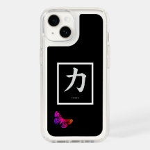 SPECKIPHONEケース蝶とパワー用漢字