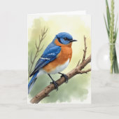 Speckled Bird Scene Card カード (正面)