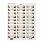 Speckled Gold Forest Green Botanical ラベル (フルシート)