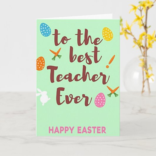 Speckled Ovoid Springtime Card カード (黄色い花)