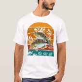 Speckled Sea Trout Retro Fishing Gift Tシャツ (正面)
