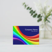 Specrumのカーブ3d -濃紺の000066 名刺 (スタンド正面)