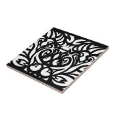 SPECTによる影カットのアール・デコデザイナーパターン タイル (側面)