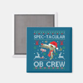 Spectacular Ob Crew Speculum Ugly Xmas Sweater Obg マグネット (正面/裏面)