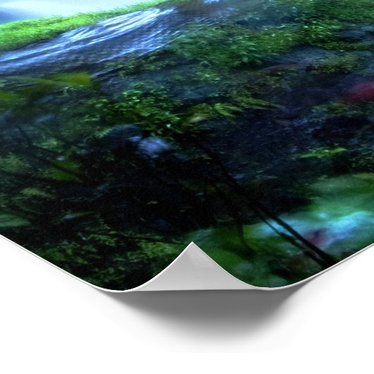 Spectacular Tropical Waterfall ポスター (角)