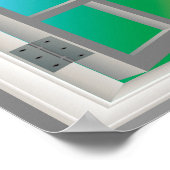 Spectacular Window View Beautiful Amazing Blank ポスター (角)