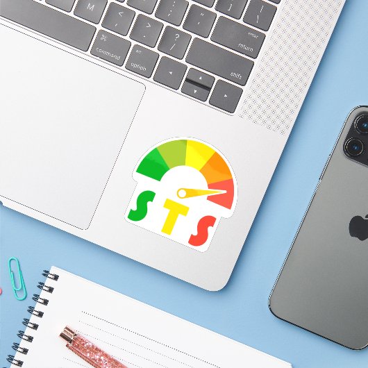 SpecterTech Studio 明るいEMFメーターロゴ シール (ノートパソコンとiPhone)