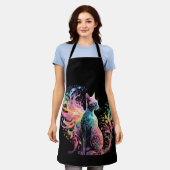 Spectral Holigraphical Cat：エレガンスのプリズム エプロン (着用した状態)