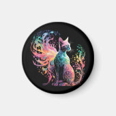 Spectral Holigraphical Cat：エレガンスのプリズム マグネット (正面)