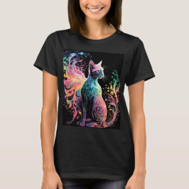 Spectral Holigraphical Cat：エレガンスのプリズム Tシャツ