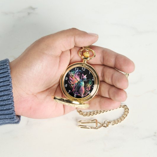 Spectral Holographical Cat: A Prism of Elegance 腕時計 (手)