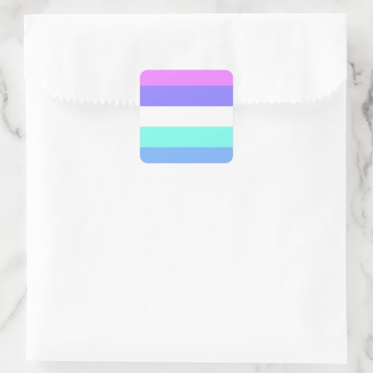 Spectrasexual Pride Flag  スクエアシール (バッグ)