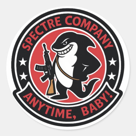 Spectre Company 24時間営業ベビーステッカー ラウンドシール (正面)