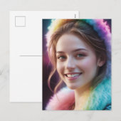 Spectrum Dreamer: Iridescent Rainbow Portrait シーズンポストカード (正面/裏面)