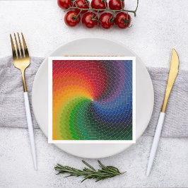 Spectrum wheel made of bricks スタンダードカクテルナプキン