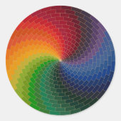 Spectrum wheel made of bricks ラウンドシール (正面)