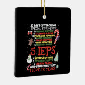 SPEDスクールティおもしろいー特別教育先生 セラミックオーナメント (右)