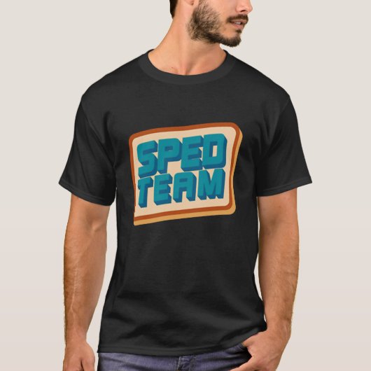 SPEDチーム特別教育スピーチセラピストSLP Tシャツ (正面)