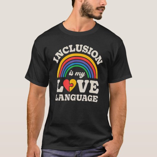 SPED先生インクルージョンは私の愛の言語スペシャル Tシャツ (正面)